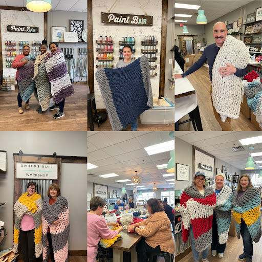 AR Workshop Olivette -Wood Working, Canvas and Chunky Knit Blanket DIY Classes