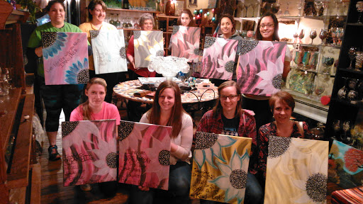 Painting w/Shelby Art Party Studio & Handmade-by Shelby Customized Glassware & Art