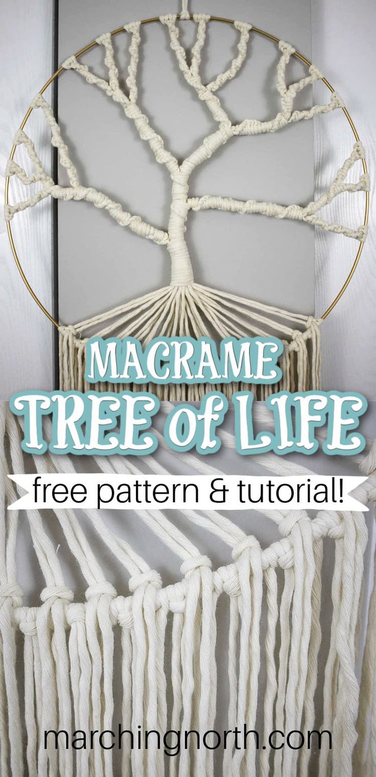 DIY Macrame Tree of Life Wall Hanging Tutorials